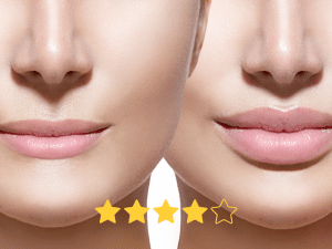Before-and-after plastic surgery gallery and patient testimonial displayed on clinic website — Learn how Salterra helps plastic surgeons build trust and increase bookings.